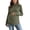 Army Green, variant on Women Maternity Ribbed Turtleneck Top Long Sleeve Slim Fit Stretch Knit Pregnancy Base Layer Shirt for Autumn Winter S-XXL
