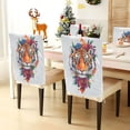 thumbnail image 3 of Decorative Chair Back Cover One Size x2 Chair Cover Dining Chair Slipcovers Chair Back Decoration Festival Chair Decoration Cartoon Color Tiger, 3 of 6