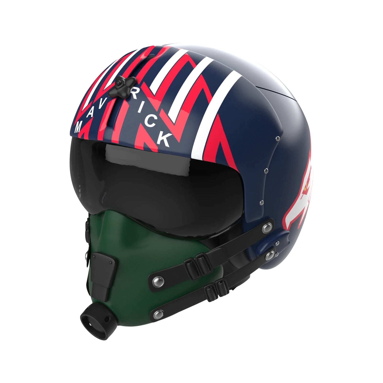 Top Maverick Pilot Helmet Popcorn Bucket, Top Pilot 40th Anniversary Collectible Snack Containers with Authentic Pilot Helmet Design for Movie Night Home Theater and Party Supplies
