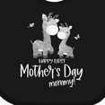thumbnail image 4 of Inktastic Cute Giraffes Happy First Mother's Day Boys or Girls Baby Bib, 4 of 4