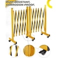 thumbnail image 1 of Kojooin Expandable Barricade Gate, Mobile Folding Security Barrier with Wheels for Traffic Control, Garage or Event Use, 1 of 6