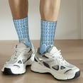 thumbnail image 6 of Silaia Bluey Print Adult Socks, Athletic Socks, Mens and Womens Crew Cushion Socks,Work Athletic Running Socks,Casual Breathable Socks, 6 of 6