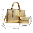 thumbnail image 3 of olsos De Mano A La Moda Con Cremallera Para Mujer 2pcs Xtellar dorado, 3 of 4