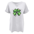 thumbnail image 4 of Tops Cortos para las Mujeres San Pablo's Día Impreso Cuello en V Envuelto Casual Top, Ligero para Todas las Estaciones Hogar Y Uso Diario, 4 of 8