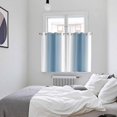 thumbnail image 4 of Blue White Ombre Kitchen Curtains 72 Inch Length, Modern Abstract Art Farmhouse Gradient Grommet Top Bedroom Living Room Curtains, Light Filtering Cafe Curtain Drapes 2 Panels Set 104''x72'', 4 of 9