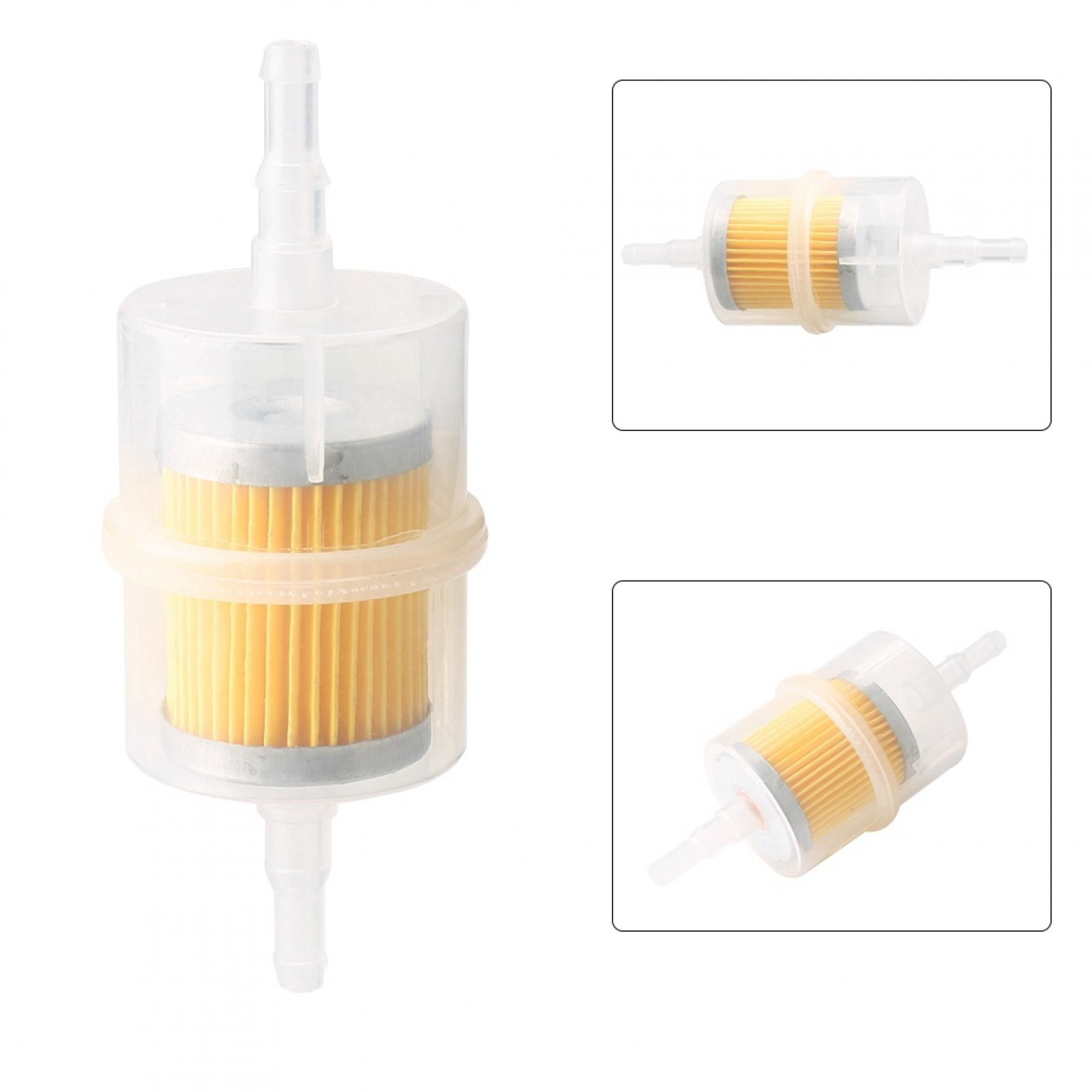 Petrol Filter, Universal 6mm 8mm ABS Plastic Clear Inline Fuel Filter