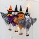 thumbnail image 1 of 4 paquetes de decoración de fantasma colgante de Halloween, colgante de calcetín de viento de paja de fantasma de calabaza para patio delantero, patio, jardín y decoraciones de fiesta de Halloween, 1 of 5