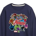 thumbnail image 3 of Marvel The Avengers - Stickers Style - Toddler And Youth Long Sleeve Graphic T-Shirt, 3 of 5