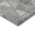 thumbnail image 4 of HomeRoots 657635 10 x 14 ft. Gray & Silver Geometric Transitional Washable Machine Made Rectangle Area Rug with UV Protection, 4 of 6