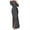 Black, variant on Women's Vintage Long Sleeve Dress Sequin Party Ruched Bodycon Work Maxi Pencil Dress