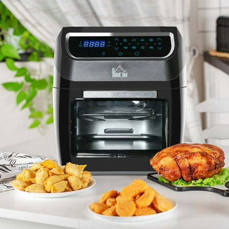 

Suzicca 12Qt Air Fry Oven Combo 8 in 1 Air Fry Roast Broil Bake Dehydrate 1700W Black
