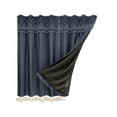 thumbnail image 2 of Usbinx Life No Drill Blackout Curtain Double Layer Thermal Insulated Room Darkening Drapes Rental Friendly Window Covering for Bedroom Living Room Bay Window 39x35 Inch, 2 of 7