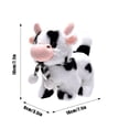 thumbnail image 3 of Robot Cow Electric Plush Toys Interactive Stuffed Animals Plush Toy Interactive Lifelike Animated Cow With Realistic Sounds A - 18cm, 3 of 8