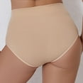 thumbnail image 4 of Bigersell Ladies Underwear Clearance Womens Boxers Briefs Underwear Cheeky Panty Style P-50 Nylon Brief Panties G String Thong Briefs Mid Waist Women Cheeky Panties Khaki XL, 4 of 4
