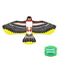 thumbnail image 1 of Lttoisl Large Big-Eyed Eagle Kite, 1.130m Line Outlet Bird Scarer, Realistic Plaid Cloth Hawk Design, Effective Crop Protection, Support Front Simulation Flying Bird Kite, 1 of 8