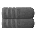 thumbnail image 4 of Infinitee Xclusives Premium Shadow Grey Bath Towels - Pack of 2 - 27 x 54 inches, 4 of 10