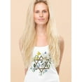 thumbnail image 2 of Floral Hanukkah C Racerback Tank Women -Grace Popp Designs, Female Large, 2 of 4