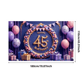 thumbnail image 3 of Colorful Design Happy 45th Birthday Balloon Decoration Party Banner for Celebration Event Indoor, 3 of 6