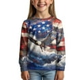 thumbnail image 3 of DISNIMO American Flag Eagles Shirt Kids Boys Long Sleeve T-Shirt Size 11-12 Boys Shirts Casual Tops Fall Clothes for Girls Crew Neck T Shirt Kids Boys Tshirts Soft Outfits for Girls Casual Wear, 3 of 7