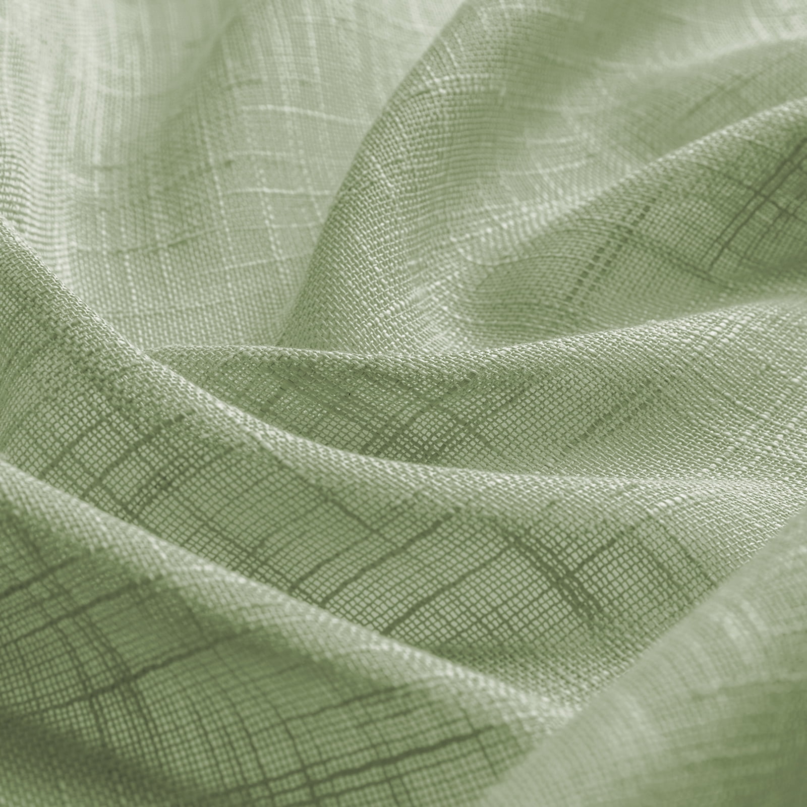 Lapalife 2 Panels Short Sheer Curtains, Rod Pocket Farmhouse Kitchen Curtains Cafe Curtains for Small Windows, Short Sheer Tier Curtains for Kitchen, Cafe, 25"x 25", Sage Green
