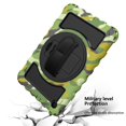 thumbnail image 6 of Dteck Galaxy Tab A 10.1 2019 Case with Screen Protector, 360° Rotatable Kickstand with Hand Strap Shoulder Strap 3 in 1 Shockproof Case for Samsung Galaxy Tab A 10.1 2019 SM-T510 T515, Camouflage, 6 of 7