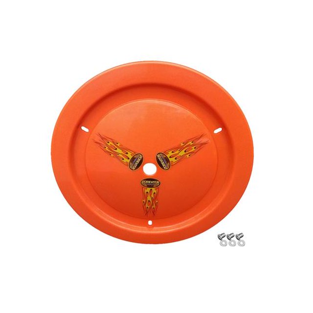 Dzus-On Wheel Cover, Fluo Orange