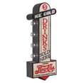 thumbnail image 7 of Licensed Pepsi Bottle Double-Sided LED Plaque 25" Vintage Light Up Wall Decor Retro Soda Logo Marquee Sign for Man Cave Bar Garage Game Room Battery Powered Metal Wall Art, 7 of 7