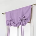 thumbnail image 4 of Nvzi Blackout Tie Up Curtain Thermal Insulated Window Adjustable Balloon Curtain Shade for Small Window Rod Pocket (46" x 63", Purple), 4 of 5