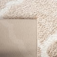 thumbnail image 6 of SAFAVIEH Tahoe Gerald Quatrefoil Shag Area Rug, 9' x 12', Beige/White, 6 of 8