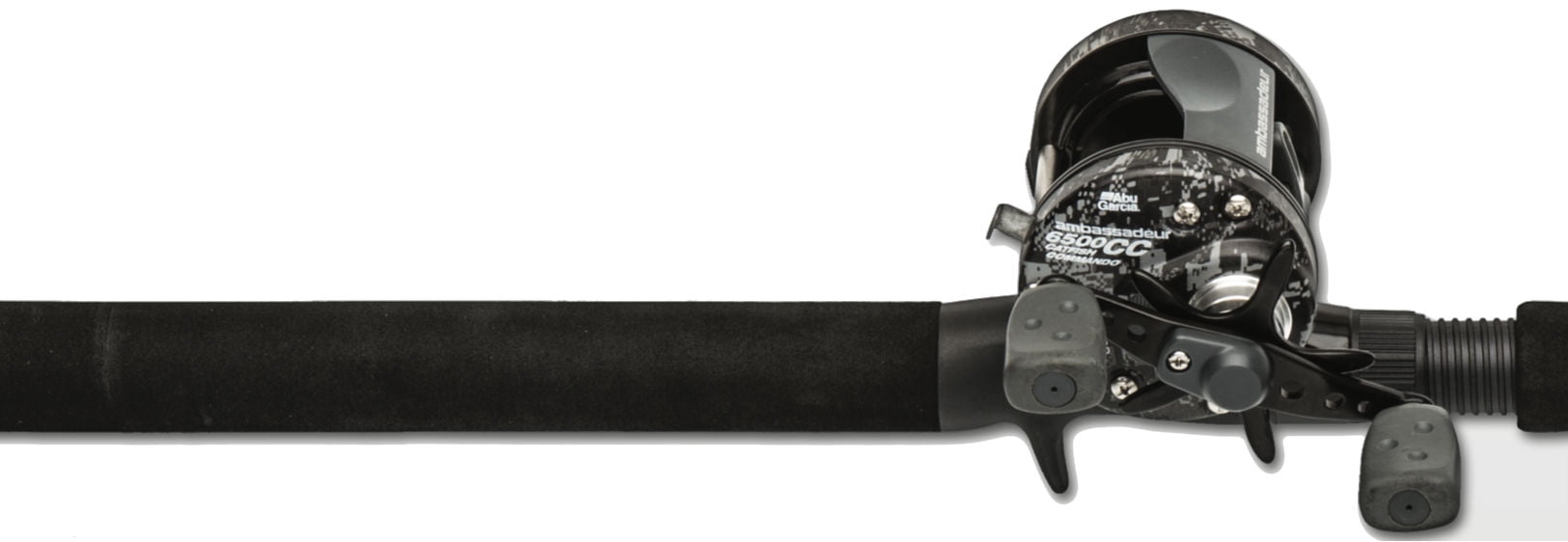 abu garcia catfish commando fishing rod and reel combo