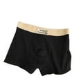 thumbnail image 2 of Iugvhana Organic Cotton Men's Boxer Briefs – Anti-Chafing & Moisture-Wicking Underwear for Sports & Daily Comfort Black XL, 2 of 4