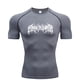 thumbnail image 5 of Sudadera de compresión de manga corta para hombre, camiseta de Fitness para correr, Top de secado rápido para gimnasio, entrenamiento, culturismo, S-3XL, 5 of 5
