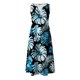 thumbnail image 4 of TaTaai Womens Strap Design V Neck Sleeveless Casual Summer Dress Loose Fit Maxi Length Beach Vacation Sundress Gift, 4 of 5