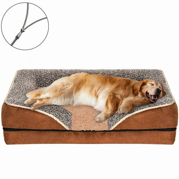 PayUSD Dog Bed for Large Medium Small Dogs Orthopedic Pet Dog Sofa Bed with Removable and Washable Cover S to XL