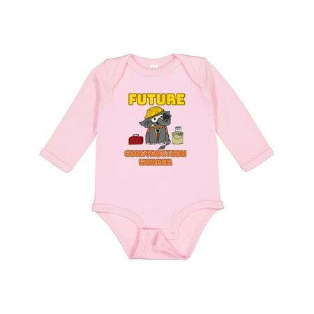 

Inktastic Future Construction Worker with Cute Baby Elephant Gift Baby Boy or Baby Girl Long Sleeve Bodysuit