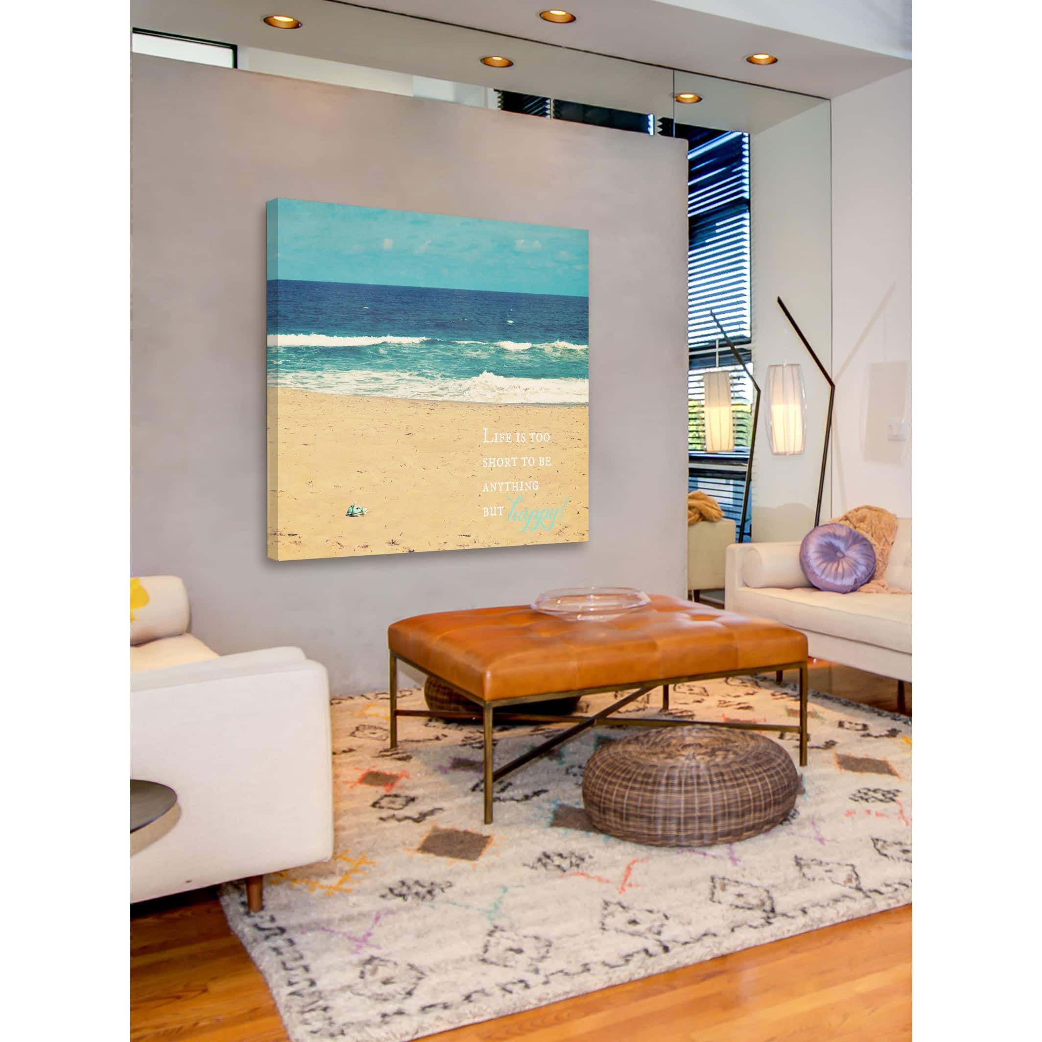Marmont Hill "Life Is Too Short" by Robert Dickinson Painting Print on Canvas