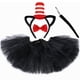 thumbnail image 4 of Falda tutú con sombrero de Dr. Seuss, disfraz para niña, conjunto de ropa para fiesta de carnaval de Halloween, faldas de tul con tutú de gato negro para niña, 4 of 5