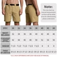 thumbnail image 5 of Zusmen Men's Hiking Shorts Outdoor Casual Lightweight Breathable Travel Golf Fishing Shorts with Nylon Belt Khaki34, 5 of 5