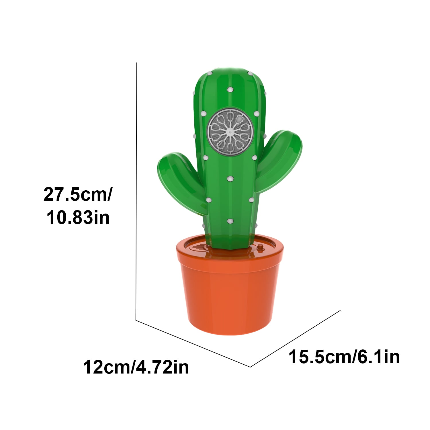 Cactus Electric Bubbles Machine for Kids, 10 Holes Portable Automatic Bubbles Maker with Lights for Boys Girls Tummy Time Toys Birthday Gifts