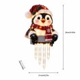 thumbnail image 3 of Christmas Porch Railing Lights, Penguin Led Christmas Railing Light Reusable Holiday Decoration For Entryway, 3 of 5