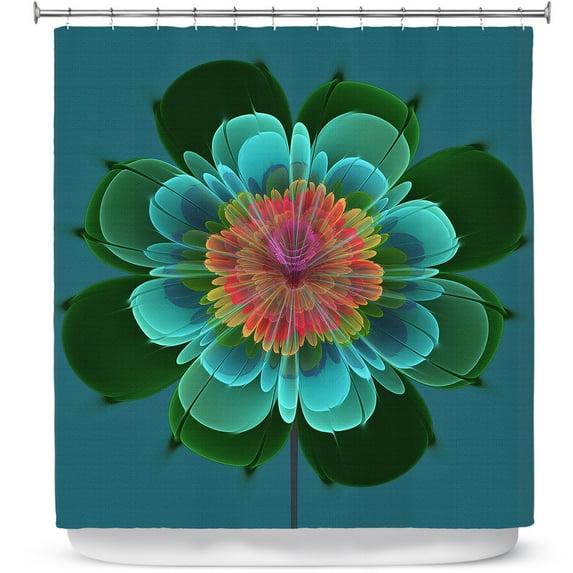 Shower Curtains 70" x 84" from DiaNoche Designs by Pam Amos - Ghost Flower Clover