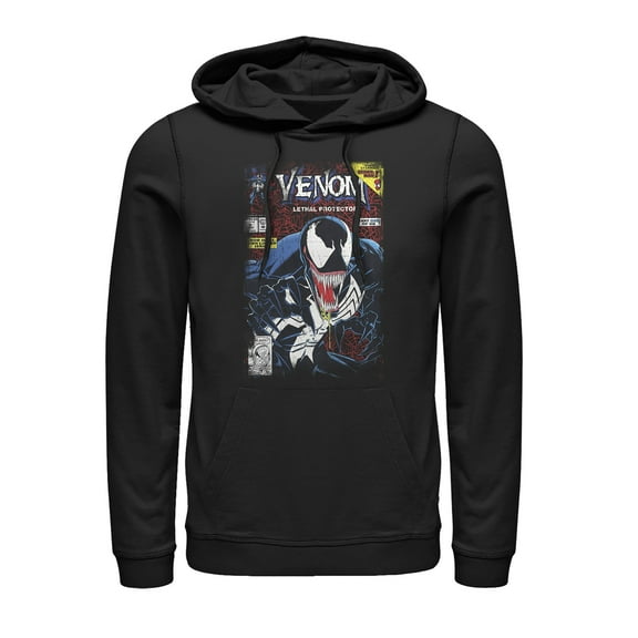 Men's Marvel Venom Lethal Protector  Pull Over Hoodie Black X Large