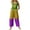Green, variant on DGHM Womens Holiday Jumpsuits Dressy Valentines Wide Leg Adjustable Strap Graphic Sleeveless Plus Size Rompers Green XXXXL