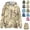 Khaki, variant on FOPSUFGWFO Camo Hoodies for Men Daily Wear Soft Drawstring Long Sleeve Pullover Tops Fall Winter Wear Sweatshirts With Pockets XL