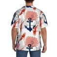thumbnail image 5 of Haiem Koi Fish And Corals Men's Casual Shirts Short Sleeve Button Down Shirts Fashion Textured Summer Beach Shirt-X-Large, 5 of 7