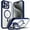 Blue, variant on NGB SUPREMACY For iPhone 16 Pro Case Built-In Camera Guard Kickstand Lens Protector Wireless Charging MagSafe/Qi Magnetic Car Mount Apple iPhone 16 Pro Phone Case Cover