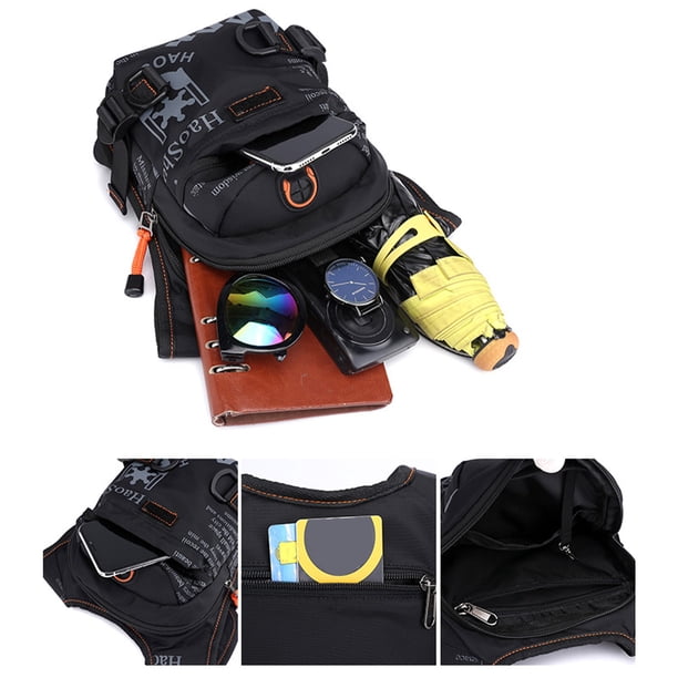 Bolsa para pierna de motocicleta, bolsa para pierna de motocicleta, riñonera portátil, riñonera para ciclismo, claridad notable Jadeshay A