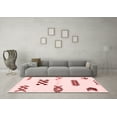 thumbnail image 3 of Ahgly Company Machine Washable Indoor Rectangle Solid Red Modern Area Rugs, 7' x 9', 3 of 4