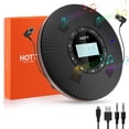 thumbnail image 1 of Reproductor de CD HOTT Portátil con 4 altavoces Bluetooth 5.3 Negro, 1 of 5