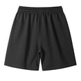 thumbnail image 4 of Men's Lounge Shorts with Pockets 5" Lightweight Cotton Sweat Jersey Shorts for Men Workout Gym Athletic (Regular and Big & Tall) Size M-5XL Black, 4 of 4